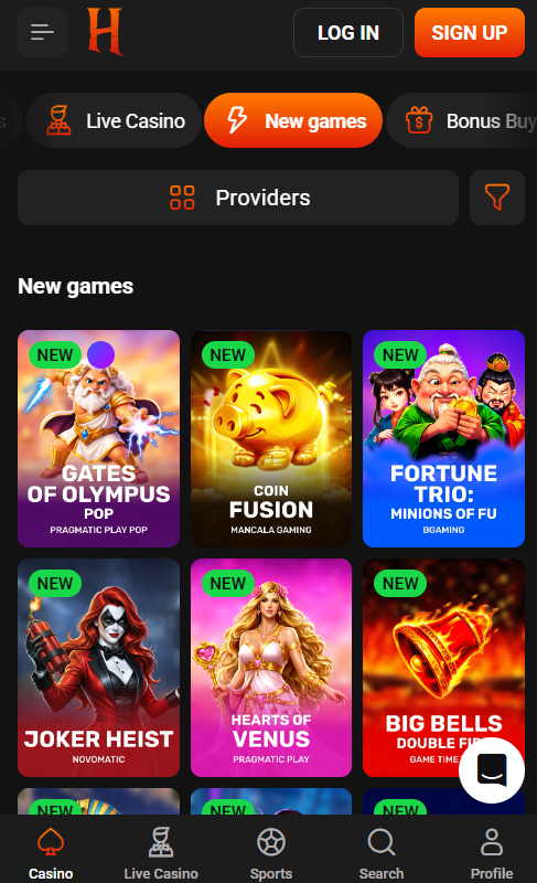 Hades Bet Casino mobile